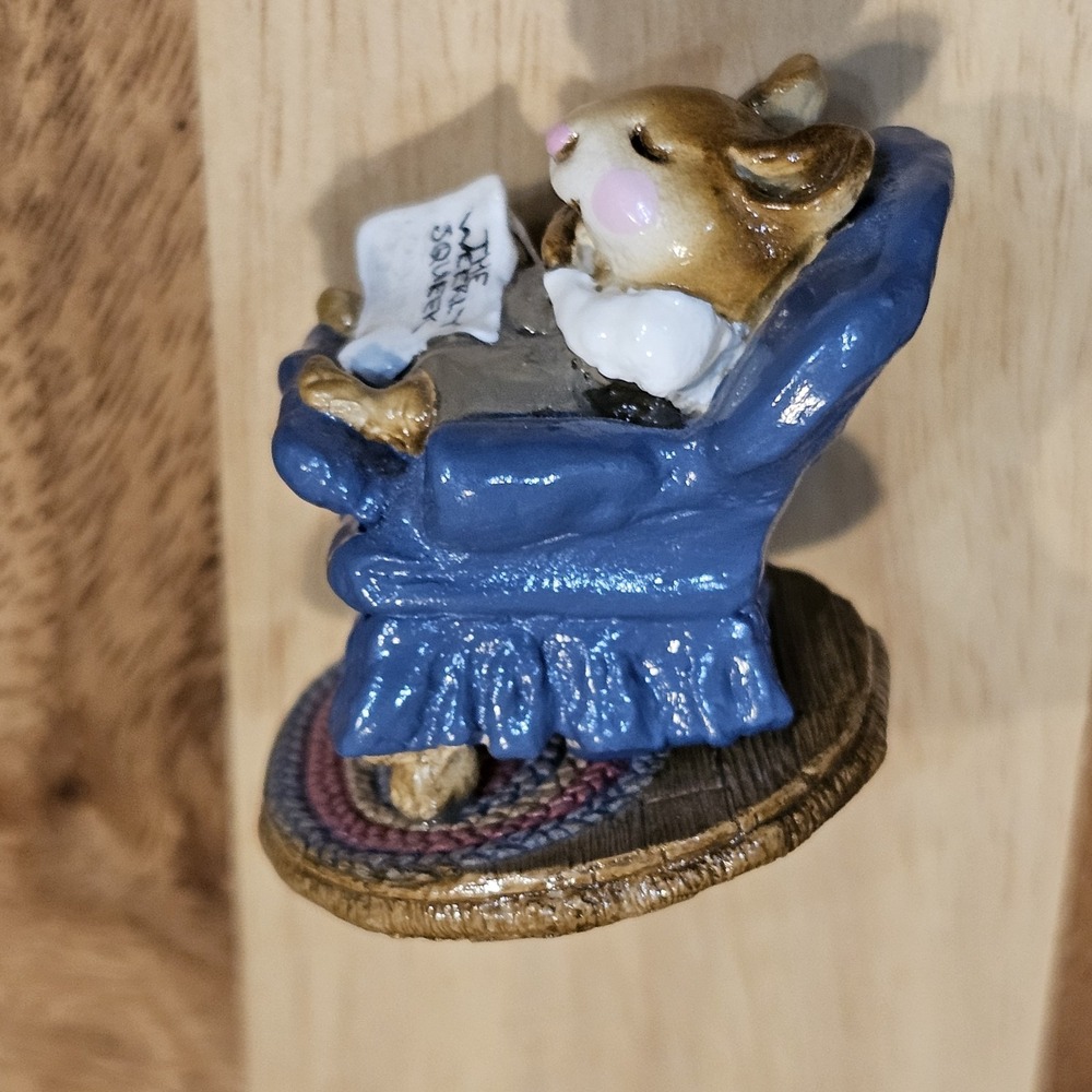 Wee Forest Folk M-159 Forty Winks - Blue Signed Annette Petersen 1988 No Box - Picture 11 of 14